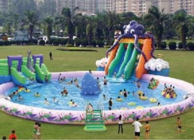 China Large Inflatable Water Slide With Pool Adult Water Slide Bounce House Inflatable Slide for sale