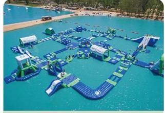 China 0.9mm  Plato PVC Inflatable Water Park For Kids 5 Years Old for sale