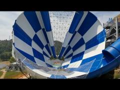 4 riders tornado water slide exciting experience for water park guests