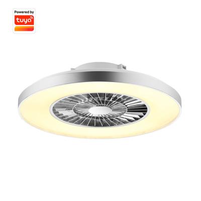 China Tuya Modern High Quality Control Modern Intelligent Led Ceiling Fan With Light for sale