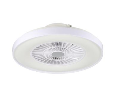 China modern white paint plastic led ceiling fan with light indoor fashion for living room for sale