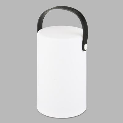 China Portable Cordless PE Material Rechargeable Battery Colorful Cylinder Led Table Lamps for sale