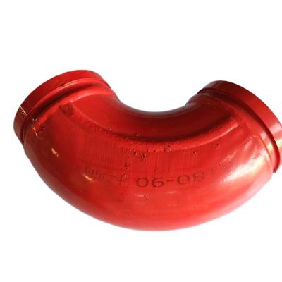 China Hotels Concrete Pump Spares Schwing Pipe End Elbow concrete pump elbow 90 Degree bend pipe 001693302F0504000 139999001836A for sale