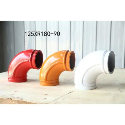 China Hotels Best Quality double layer concrete pump pipe 125XR180-90+110 16KG for sale