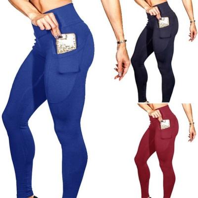 China Breathable 2023 Hot Sales Super Soft Lightweight Fitness High Waisted Gym Yoga Leggings With Pocket Butt Lifting Leggings For Women for sale