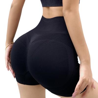 China Breathable Women Seamless Sports Jogging Fitness High Waist Push Up Pants Lightweight Running Yoga Legging Nylon Short Women Gym Shorts for sale