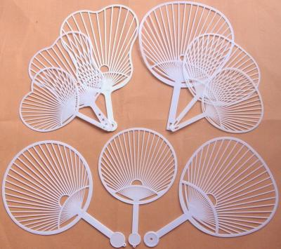 China China Japanese White Sticks Plastic Hand Fan Frame Ribs for sale