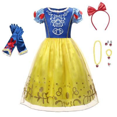 China Polyester helloween the snow white princess cosplay costume baby dress for girl kids for sale