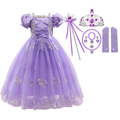 China Children's Day Princess Sofia The First Ball Gown Disney Children's Dress Up Dresses Kids Princess Dress Kids Perform Christmas Halloween Make Up Halloween Costume Christmas Party Dress Party Cosplay for sale