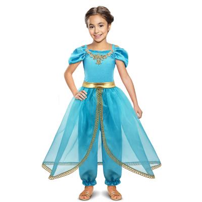 China Bollywood Kids Belly Dance Jasmine Princess Stage Dress Veil Kids Halloween Costume Children Princess Dress Kids Perform Halloween Dress Up Costume for sale