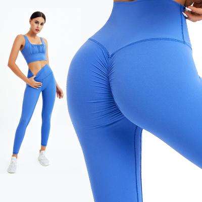 China Wholesale Breathable Gym Wear Yoga Fitness Workout Clothes Spandex Butt Lift Push Crac! crack! Custom made leggings for women 2021 for sale