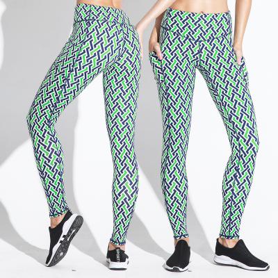 China 2021 Custom Logo Women's Breathable Sport Pants Work Out 3D Tummy Control Crac! crack! nylon printed active wear butt lift gaiters for sale