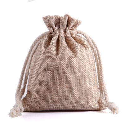 China Fashion Small Drawstring Canvas Package Cloth Bag Gift Ornaments Rice Wine Tea Bag Grain Sundries Bag for sale