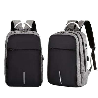 China With USB Oxford Cloth High Quality Waterproof Backpack 15.6 Inch Laptop USB Charging Backpack Lock Rucksack Business Men Bags for sale