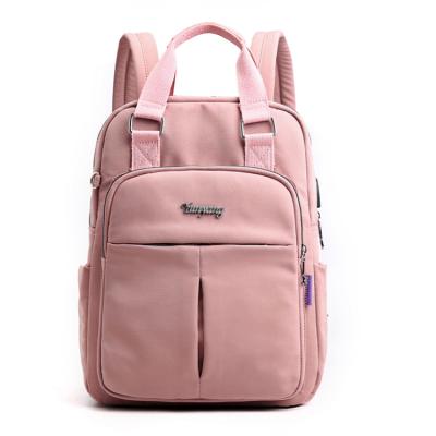 China With USB Fashion Mom Diaper Bag Women Diaper Backpack Large Capacity Multifunctional Baby Bags for sale