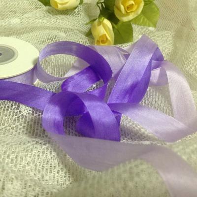 China Double face 20mm pure silk ribbon varied colors wedding ribbon ins style ribbon2mm-50mm width pure silk material for sale