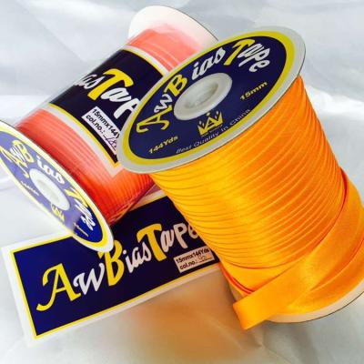 China AW Viable Bias Tape Wholesale Price Plain Folded Bias Binding Crown Bias Binding Factory for sale