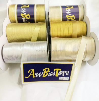 China Brand Viable Bias Tape AW Bias Binding Polyester 15mm144yds Polyester Tape 100% Polyester Piping Tape for sale