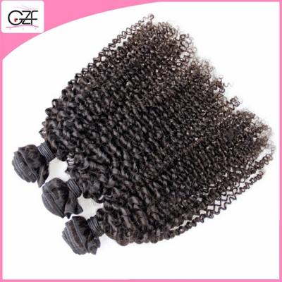 China 100% Virgin Black Color Curly Hair for Perfect Lady New Arrived Mongolian Curly Extension for sale