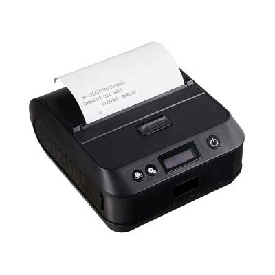 China 80mm Mini Black And White Portable Mobile Wireless Bluetooth Receipt Thermal Printer for sale