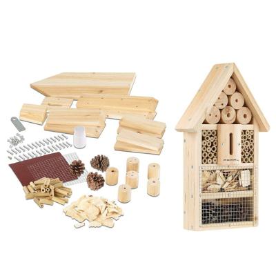 China Breathable DIY Assembly Kits Insect Hotel House For Wild Bees And Insects Build Useful Insect Protection Houses for sale