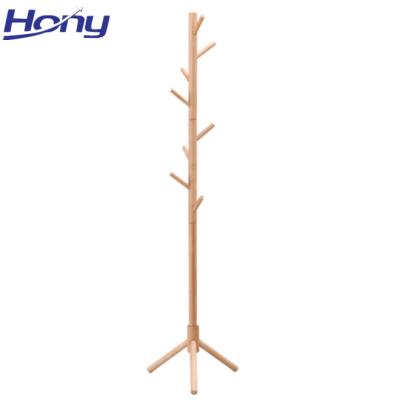 China (Other)Adjustable Wooden Coat Rack Hanger Display Rack Hat Rack Free Standing Coat Hanger Rack for sale