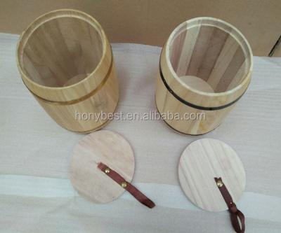 China Solid Wood Coffee Bean Barrels, Ornamental Barrels Wooden Cheap Wholesale Coffee Bean Barrels for sale