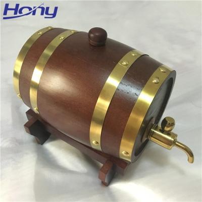 China 1.5L Barrel, 30L Custom Size Premium Wine Beer Keg Whiskey Wooden Packaging Barrel For Storage for sale