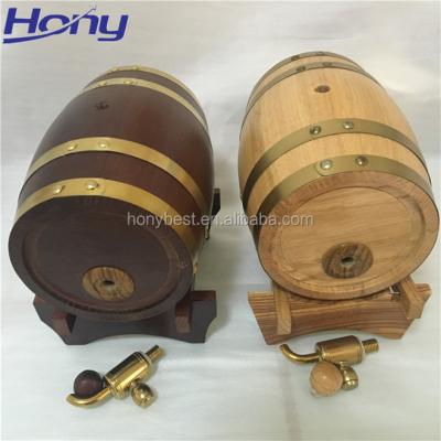 China Custom Oak Barrel 1.5L Size And Color Oak Whiskey Barrel With Factory Price for sale