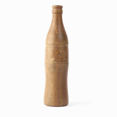 China Europe Wooden Bottle Dummy Antique Custom Wholesale Wood Bottles Bottle Shape Handwork Decoration Customizable To Any Size And Shape for sale