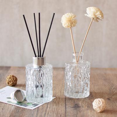 China Fashionable Screen Sprinting Aroma Aromatherapy Reed Diffuser Bottle Glass Bottle Fragrance Diffuser for sale