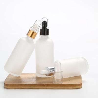 China Personal Care Glass Tube Bottle Essential Oil Bottles Glass Cosmetic Bottle With Dropper For Cosmetic Pakaging for sale