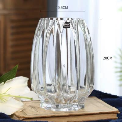 China Wholesale Traditional Antique Home Vase Wholesale Flower Decor Wedding Supplier Colored Glass Vase for sale