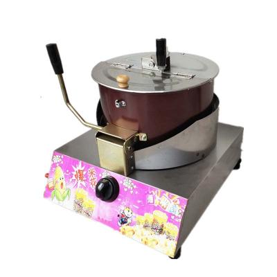 China Commercial Snack Factory Popcorn Machine Gas Desktop Stalls Hand Crank Operated Automatic Popcorn Pot Spherical Butterfly Shaped Machine for sale