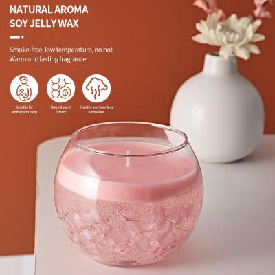 China Birthdays Wholesale Private Label Scented Candles Crystal Scented Candle Gift Box for sale