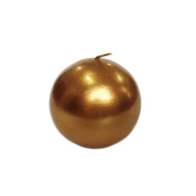 China Hot Selling Birthdays Golden Candle Christmas Tree Decoration Spherical Party for sale