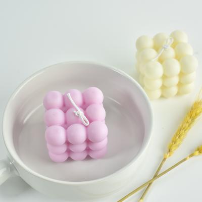 China Hot Selling Scented Candles Rubik's Kits Handmade Birthday Candles Cube Soy Scented Candles for sale