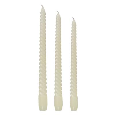 China Wholesale Diy Factory 4pcs Christmas Candle Birthdays Long Pole Threaded Spiral Candle for sale