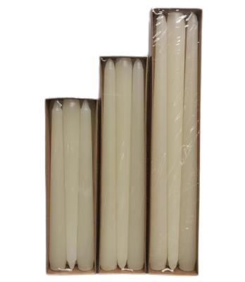 China European Factory Wholesale Ivory White Candle Birthdays Candle Hotel Wedding Cylindrical Candle Long for sale