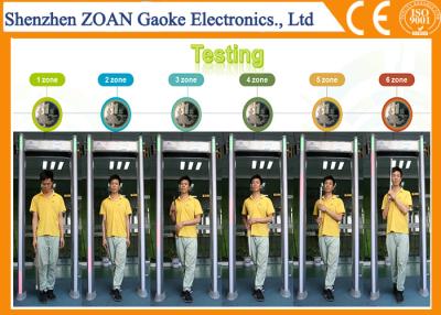 Cina Passeggiata impermeabile del IP 67 con le ore di batteria del backup dei metal detectori 4 - 8 del portone in vendita