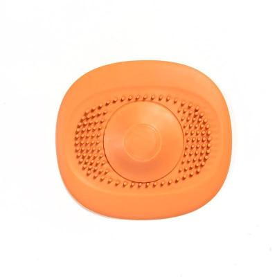 China Best Selling Kitchen Household Floor Drain Silicone Strainer Viable Sink Floor Drain Press Type Cover For Kitchen Bathroom for sale