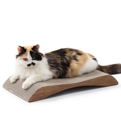 China Cat House Furniture Cat Scratcher Viable Wooden Cardboard Pet Scratch Protector for sale