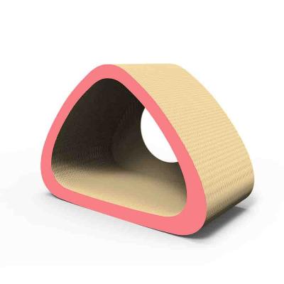 China Durable Wholesale OEM ODM Corrugated Cardboard House Cat Scratcher Viable for sale