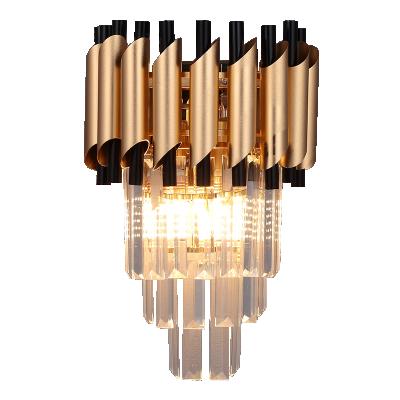 China Crystal Hotel Wall Lamp Antique Modern Decorative Hotel Wall Lamp Bed Light Wall Decoration Promotional Good Quality Lamp for sale