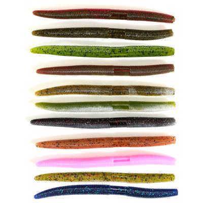 China Attracting Soft Fish Silicon Worm Lures Stick Senko Worm Fishing Lure for sale