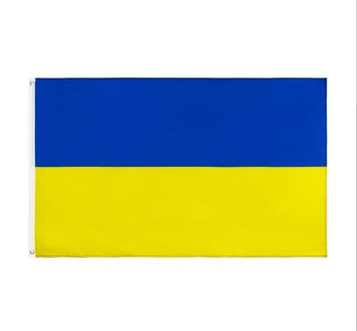 China High Quality Travel Agency In Stock 3*5ft Ukraine Country National Flag Wholesale for sale