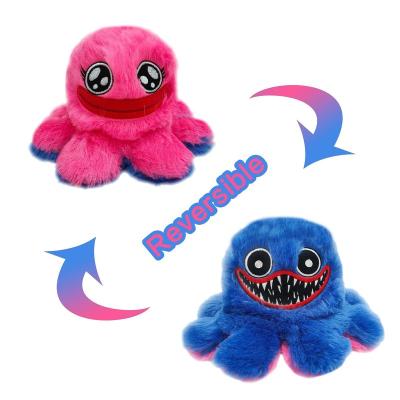 China Double Sided Reversible Huggys Wuggy TeeTurtle Poppy Playtime Toys Reversible Plush Doll for sale