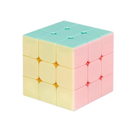 China Magic Toy New Arrival Cube Mini Macaroon Color ABS cube high speed fidget puzzle cube stress relief toy for sale