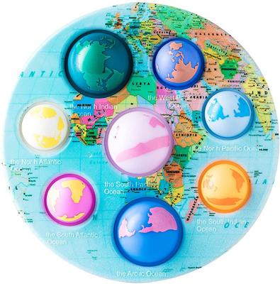 China Planet Push Bubble Wiggle Sensory Toy Solar System Planet Fidget Toy for sale