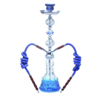 China New Double Tube Glass Glass Hookah Set Hot Selling Arabic Hookah for sale